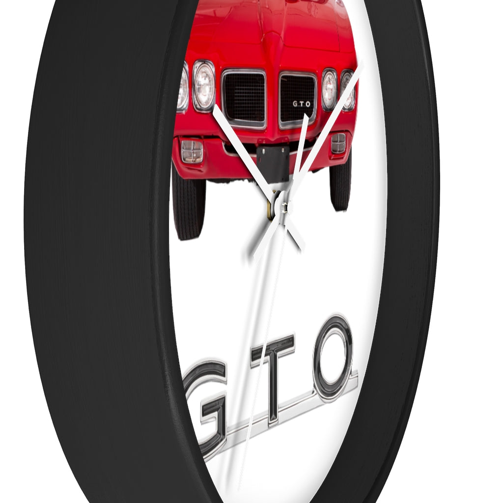 Red GTO 1970 Wall clock Gift Decor Classic Muscle