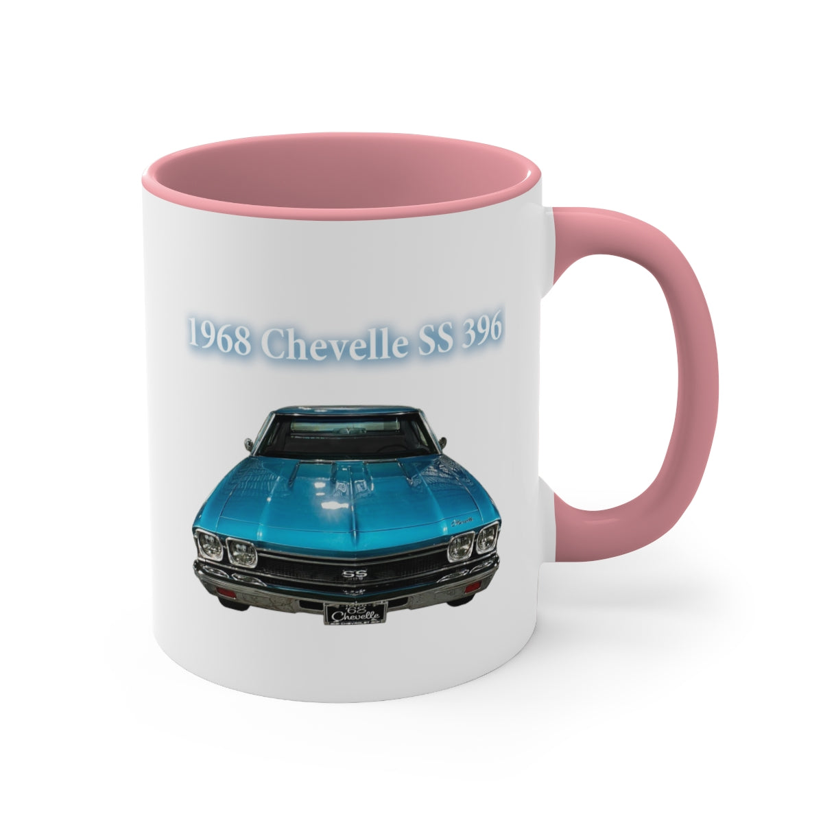 Tripoli Turquoise Chevelle 1968 SS 396 Accent Coffee Mug, 11oz