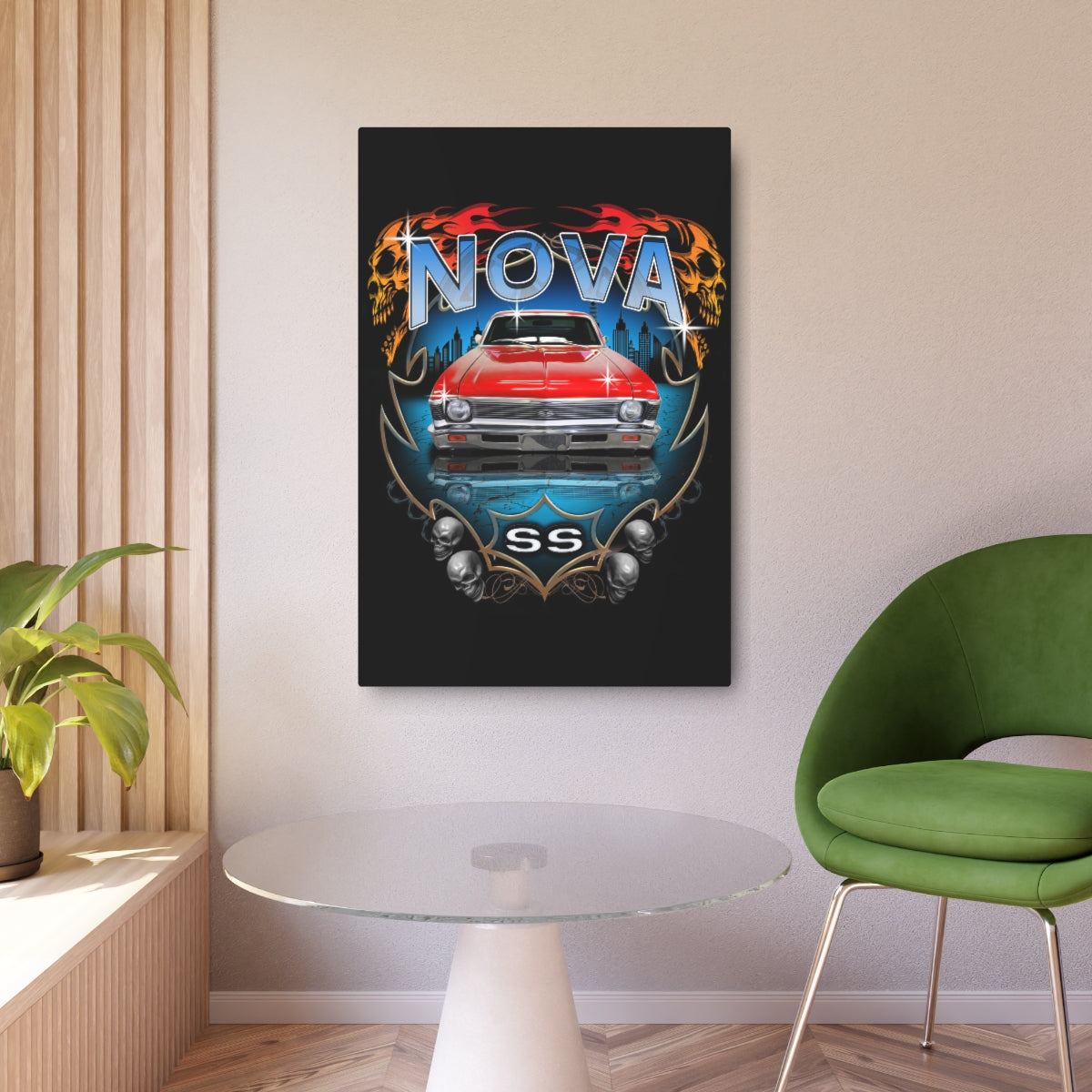 1968 Nova Metal Art Sign Firebird Trans Am Classic Muscle Car Guy Gift,lover,Camaro,hot rod