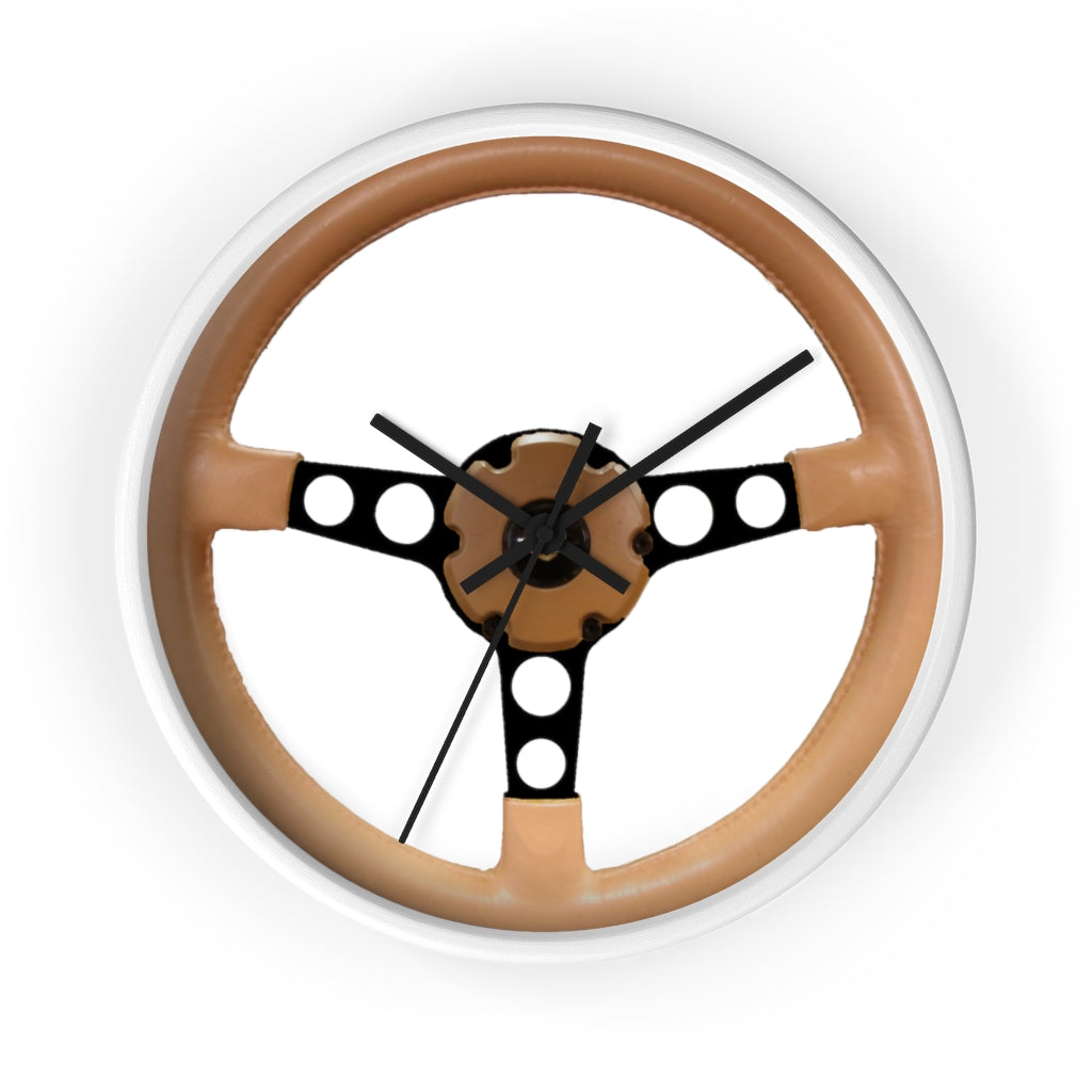 Tan Pontiac Firebird Trans Am Wall clock Gift Decor Classic Muscle Steering Wheel