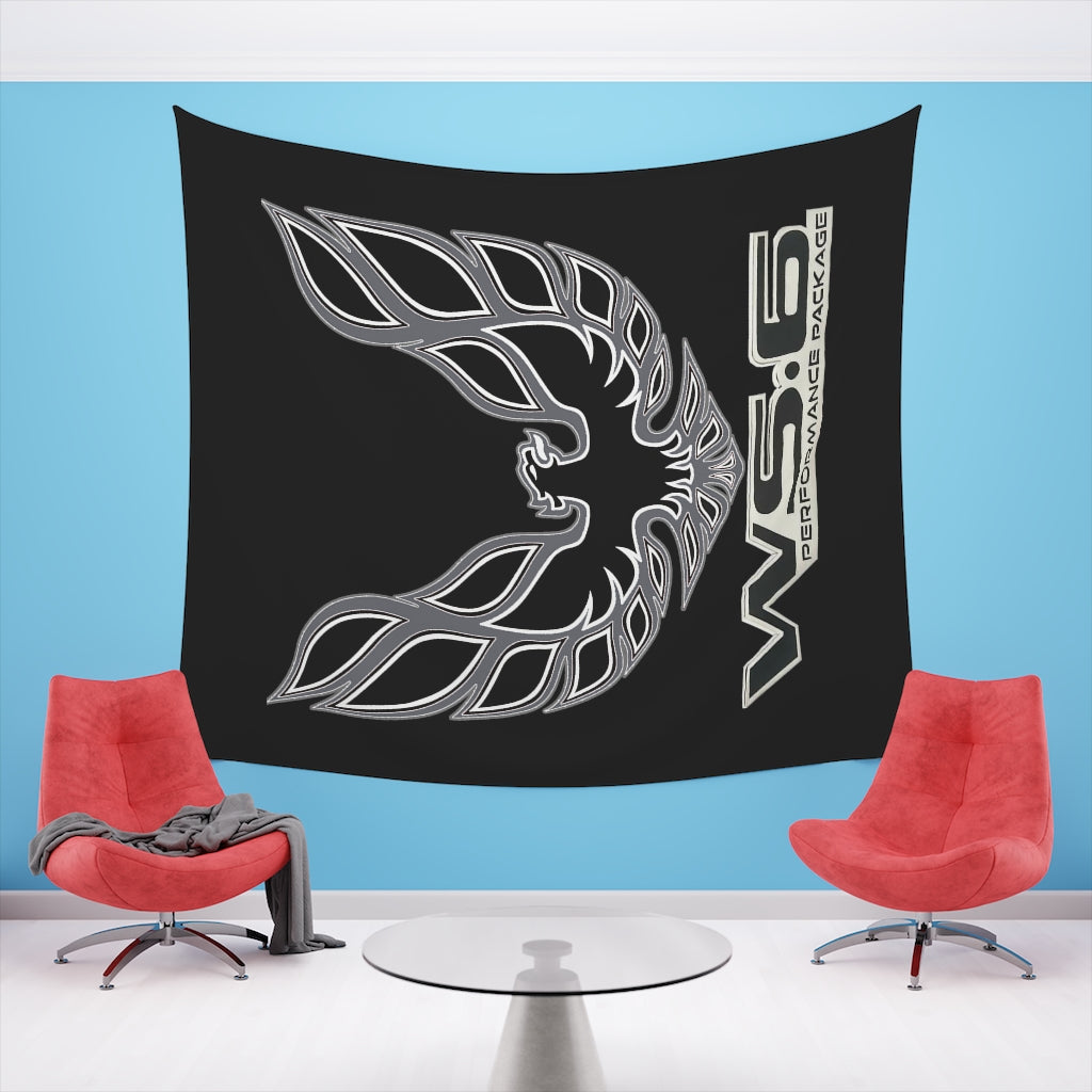 Printed Wall Tapestry WS6 Firebird Trans Am Car Guy Gift,nova,corvette,charger,classic,hot Rod black