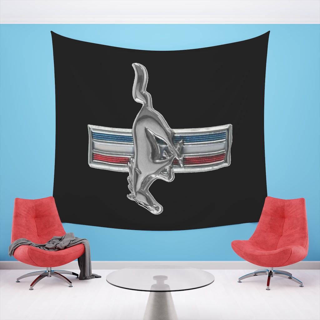 Printed Wall Tapestry Mustang Car Guy Gift,nova,corvette,charger,classic,hot Rod