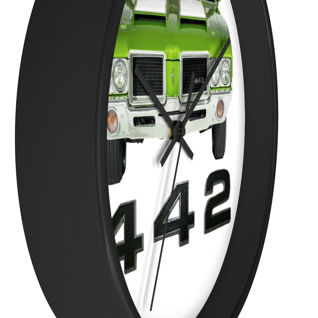 Green 1971 Oldsmobile 442 Wall clock Gift Decor Classic Muscle