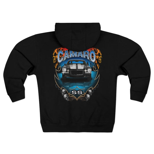 Camaro Car Guy Gift Unisex Premium Full Zip Hoodie