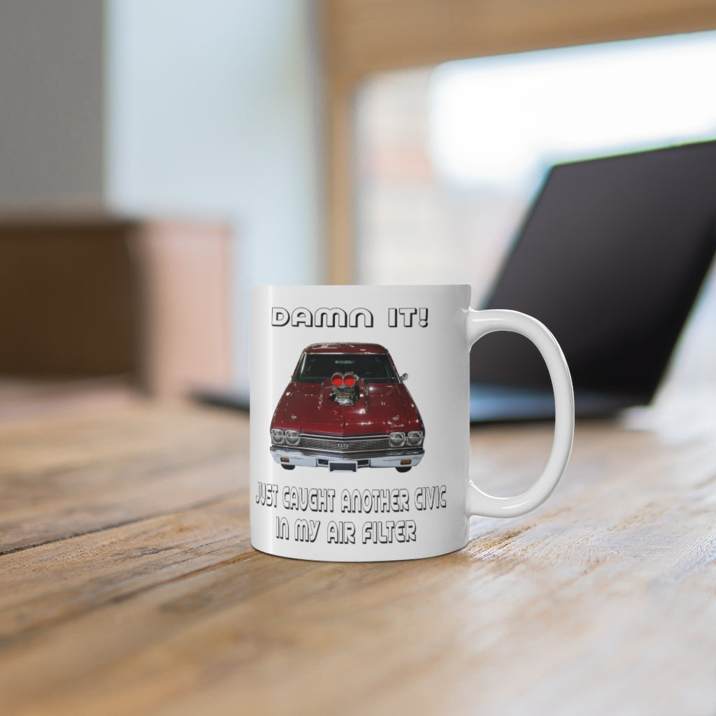 Chevelle Ceramic Mug Classic Muscle Car Guy Gift,lover,Camaro,GTO,firebird,nova,corvette,hot rod,Chevrolet,chevy