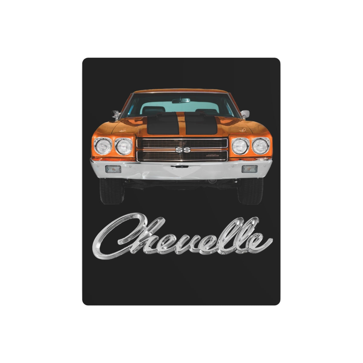 Orange 1970 Chevelle Metal Art Sign Firebird Trans Am Classic Muscle Car Guy Gift,lover,Camaro,hot rod