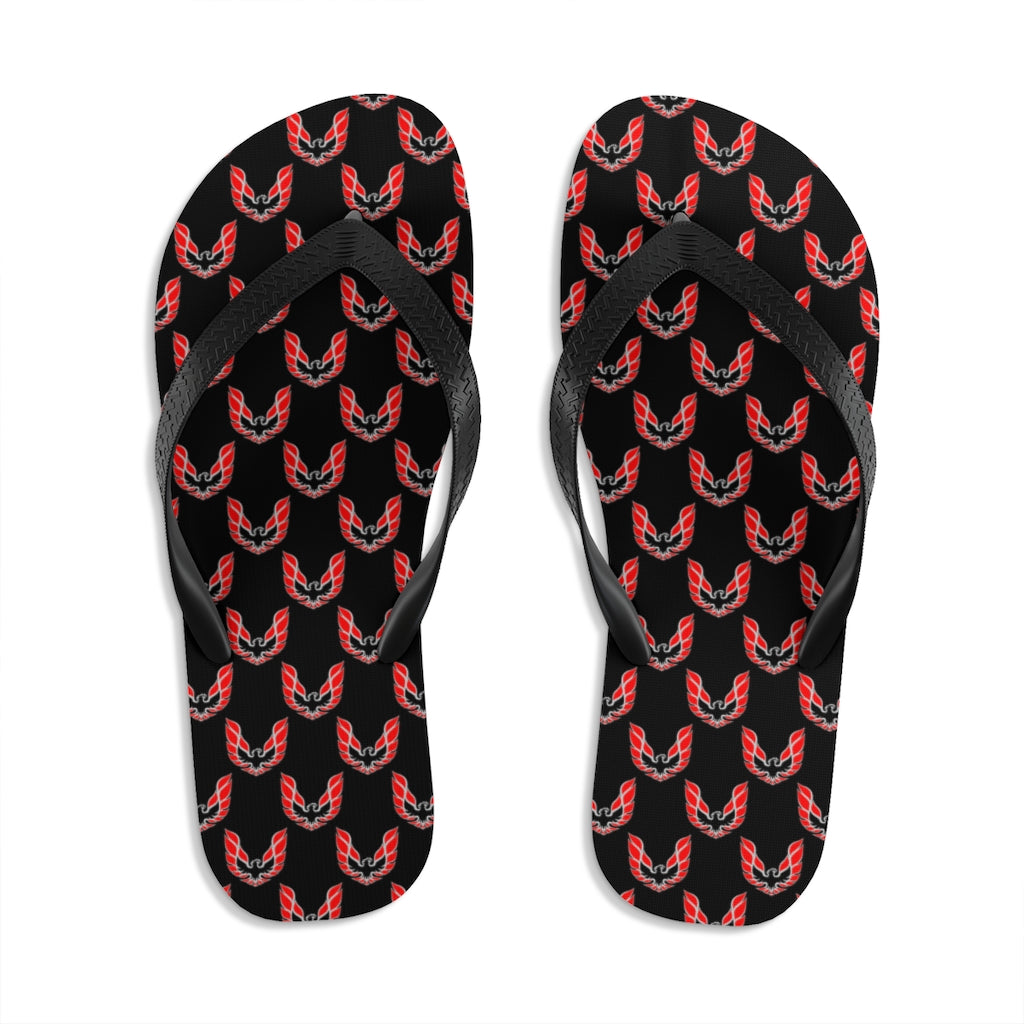 Pontiac Firebird Trans Am Formula Smokey Unisex Flip-Flops red