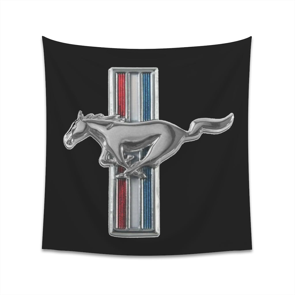 Printed Wall Tapestry Mustang Car Guy Gift,nova,corvette,charger,classic,hot Rod