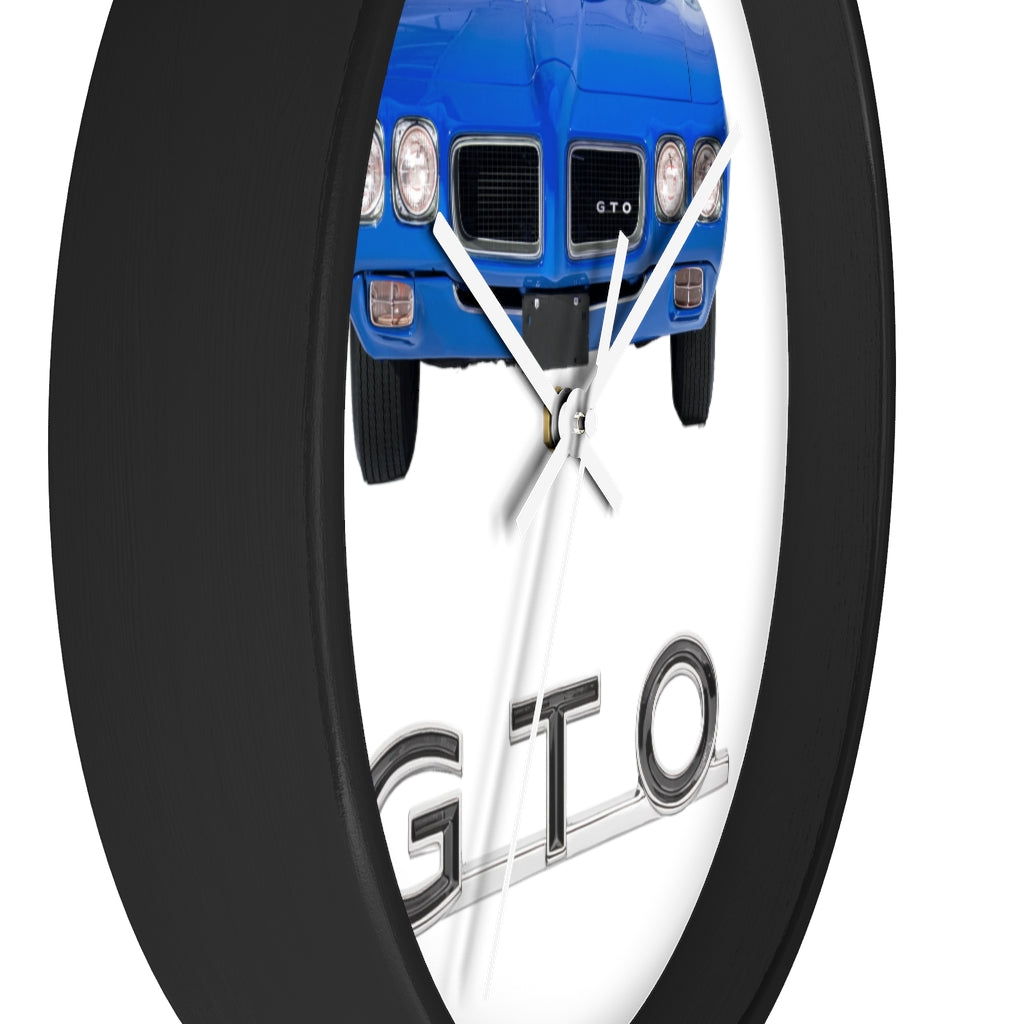 Blue GTO 1970 Wall clock Gift Decor Classic Muscle