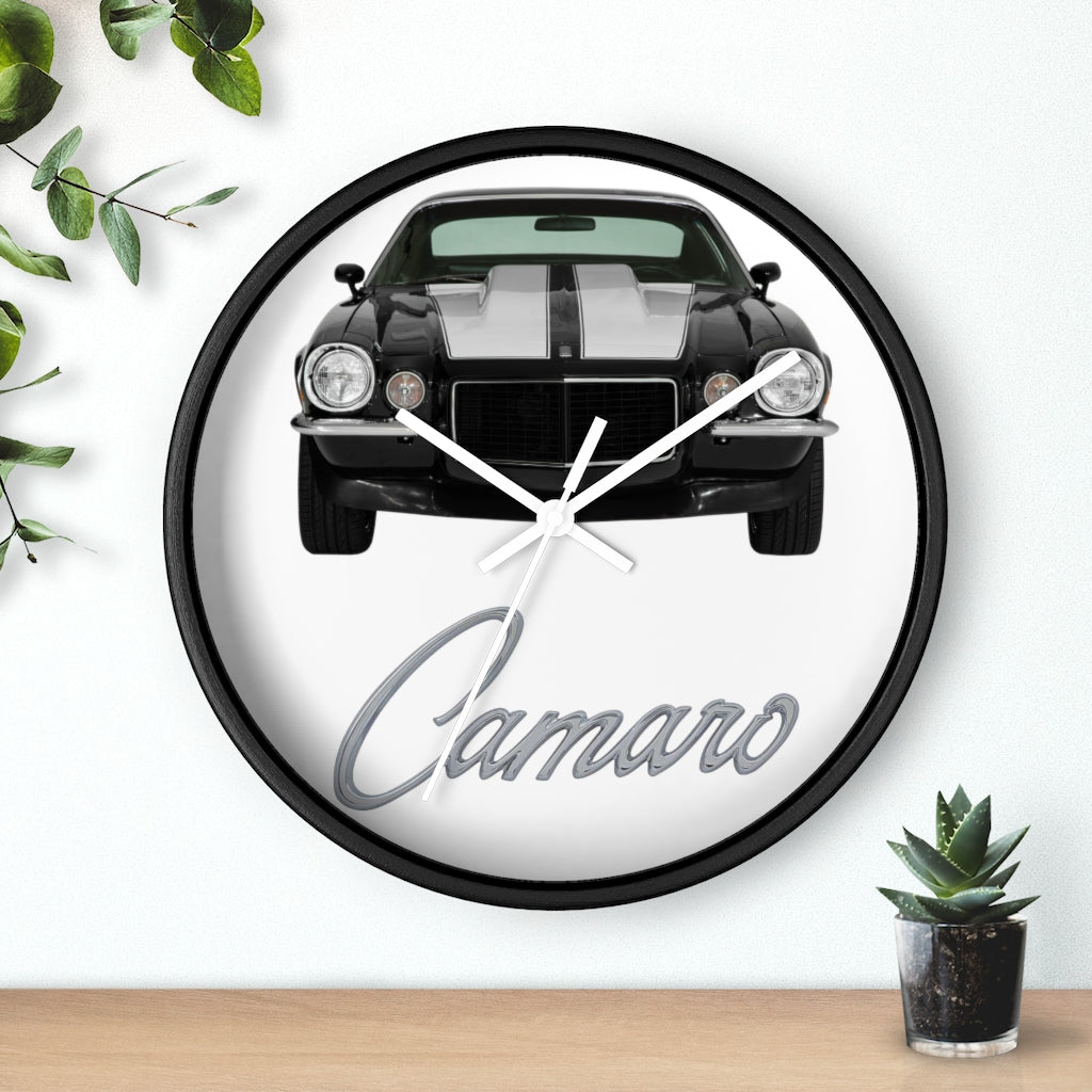 Black 1972 Camaro Wall clock Gift Decor Classic Muscle