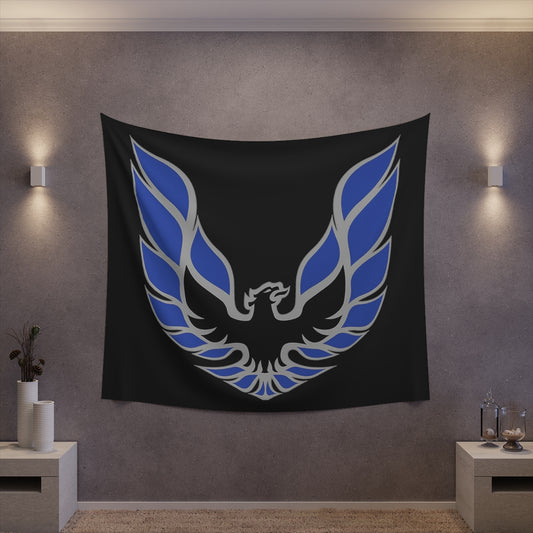 Printed Wall Tapestry WS6 Firebird Trans Am Car Guy Gift,nova,corvette,charger,classic,hot Rod blue