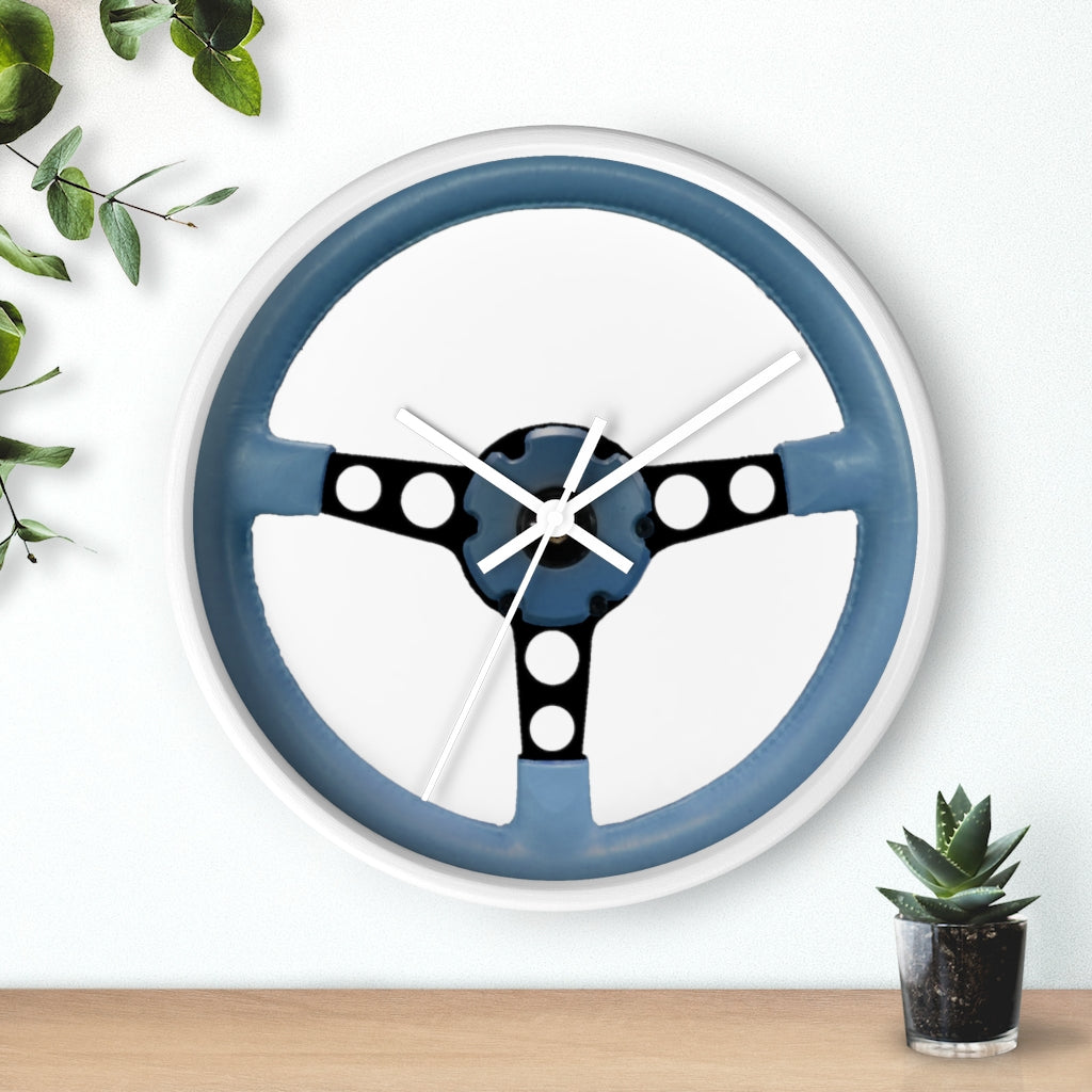 Blue Pontiac Firebird Trans Am Wall clock Gift Decor Classic Muscle Steering Wheel