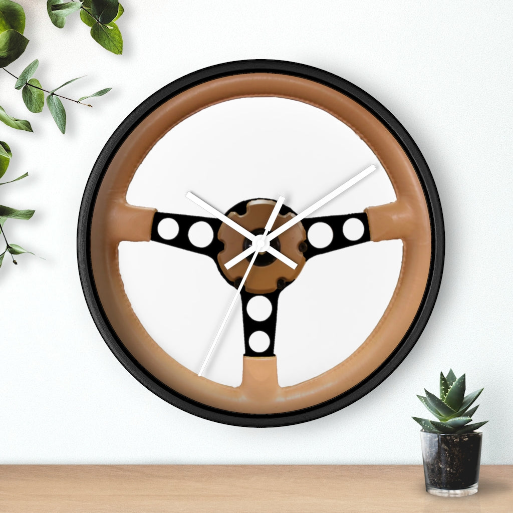 Tan Pontiac Firebird Trans Am Wall clock Gift Decor Classic Muscle Steering Wheel