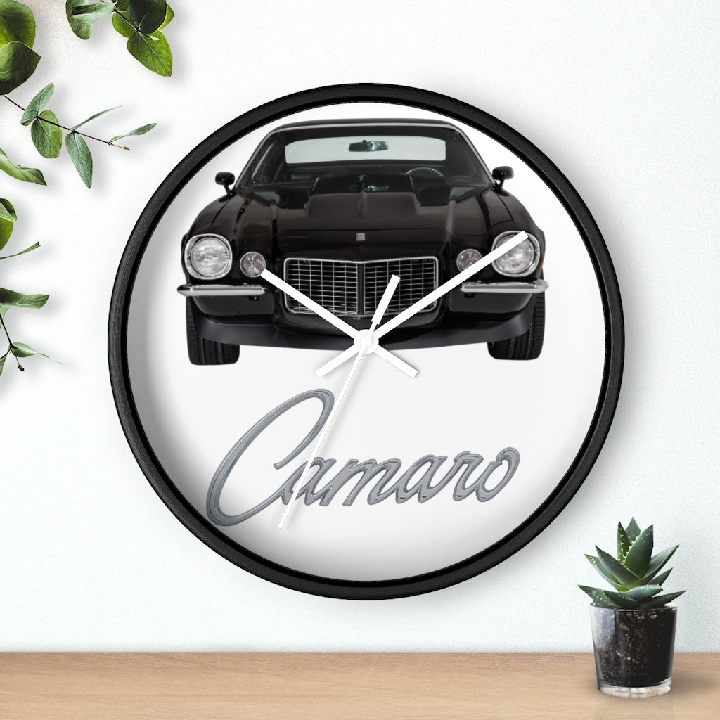 Black 1970 Camaro Wall clock Gift Decor Classic Muscle