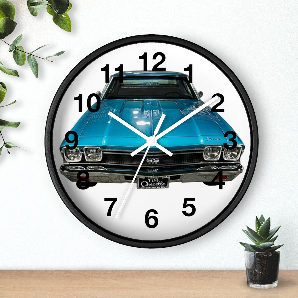 1968 Chevelle Wall clock Classic Muscle Car Guy Gift,lover,Camaro,GTO,firebird,nova,corvette,hot rod,Chevrolet,chevy