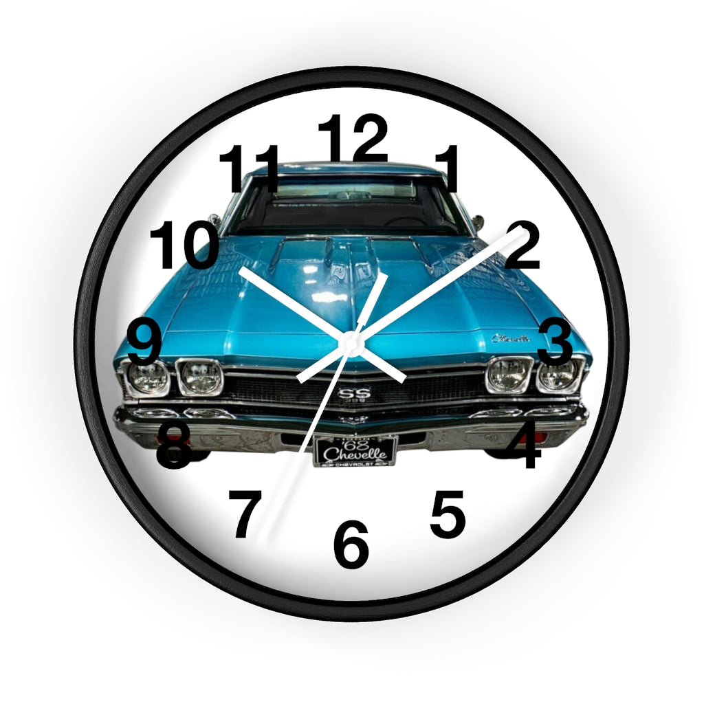 1968 Chevelle Wall clock Classic Muscle Car Guy Gift,lover,Camaro,GTO,firebird,nova,corvette,hot rod,Chevrolet,chevy