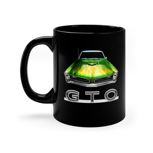 Flames 1966 Pontiac GTO Mug Classic Muscle Car Guy Gift