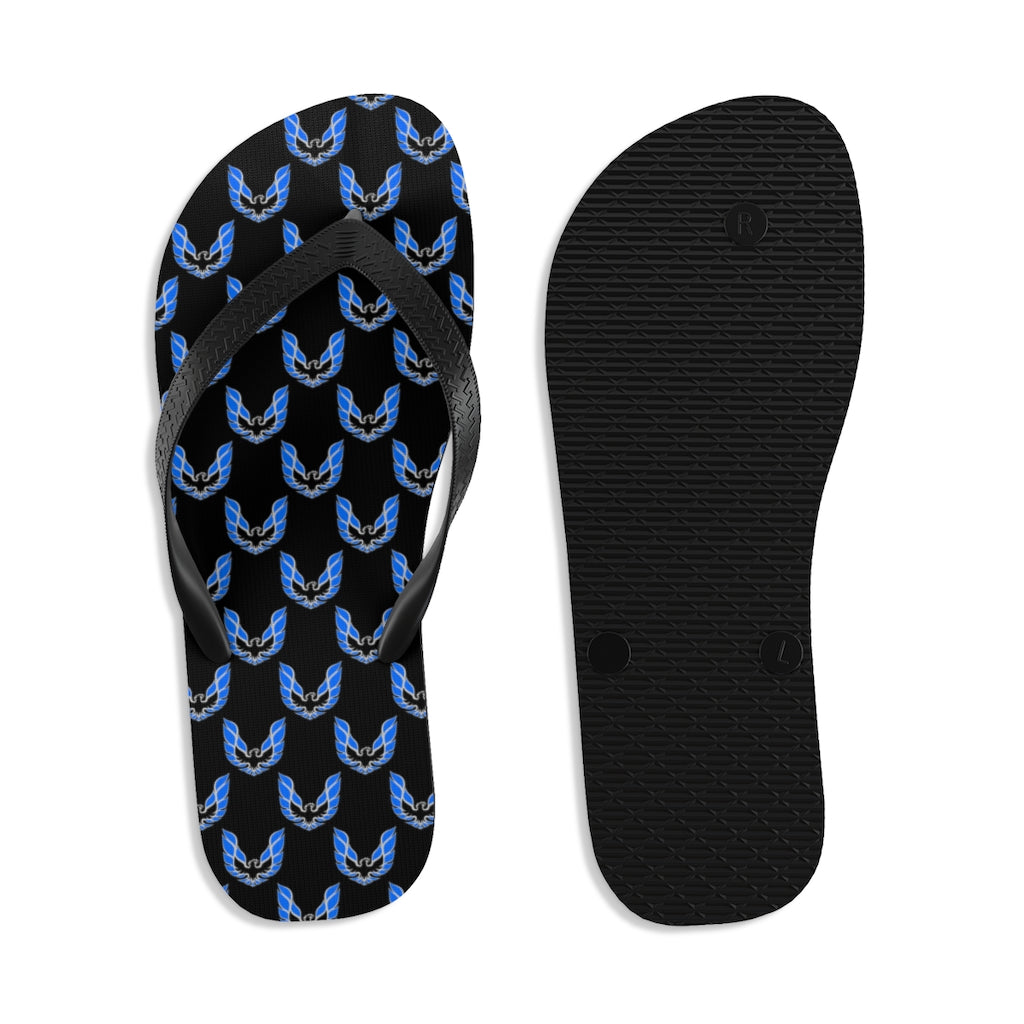 Pontiac Firebird Trans Am Formula Smokey Unisex Flip-Flops blue