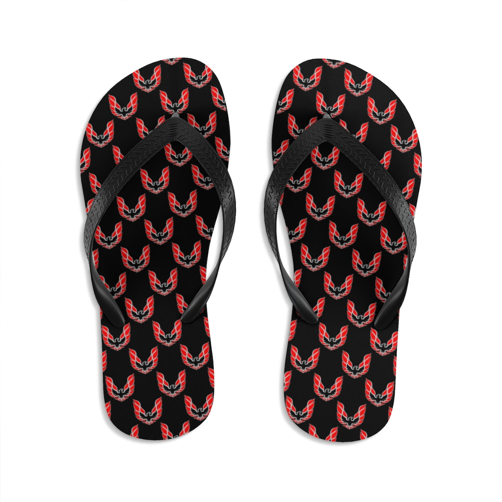 Pontiac Firebird Trans Am Formula Smokey Unisex Flip-Flops red