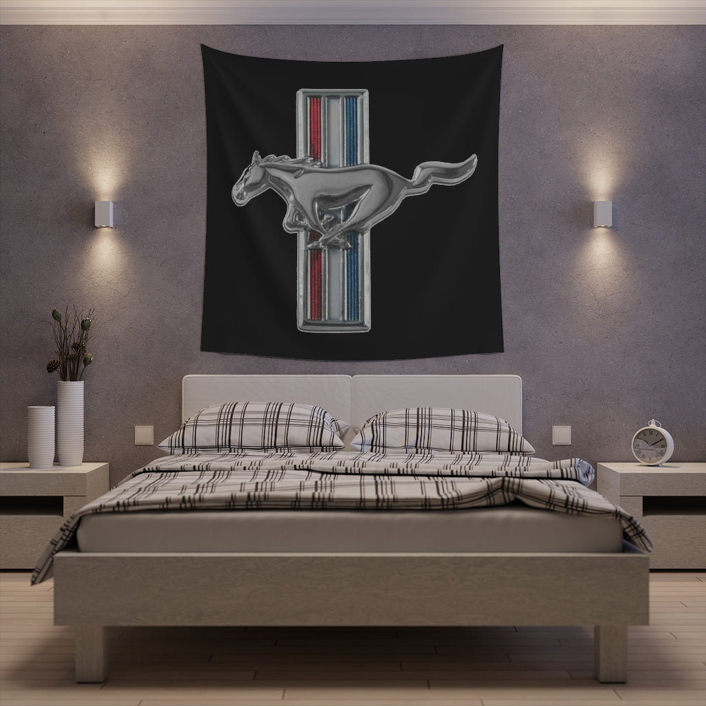 Printed Wall Tapestry Mustang Car Guy Gift,nova,corvette,charger,classic,hot Rod