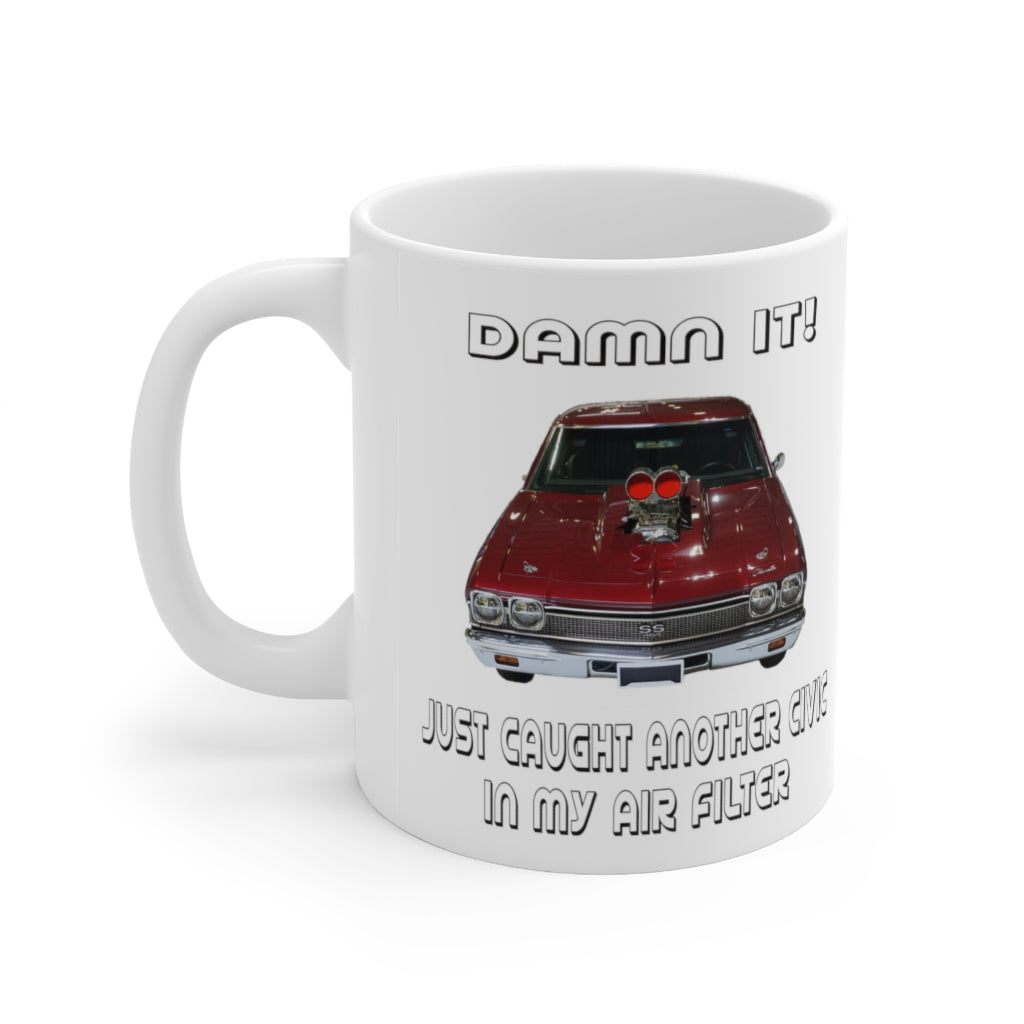 Chevelle Ceramic Mug Classic Muscle Car Guy Gift,lover,Camaro,GTO,firebird,nova,corvette,hot rod,Chevrolet,chevy