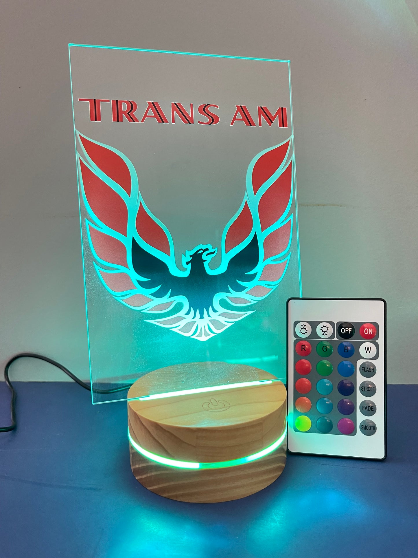 Red Trans Am Lamp Night Light Car Gift,Camaro firebird