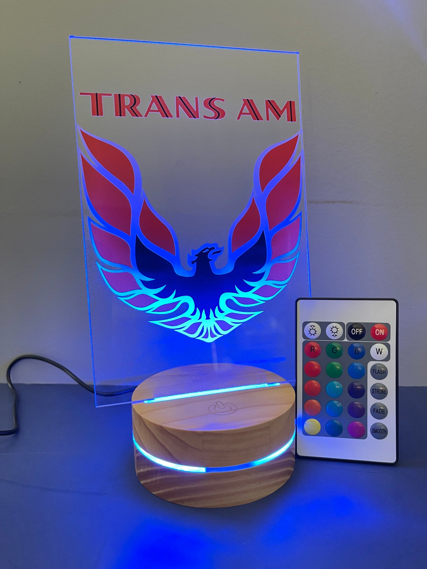 Red Trans Am Lamp Night Light Car Gift,Camaro firebird