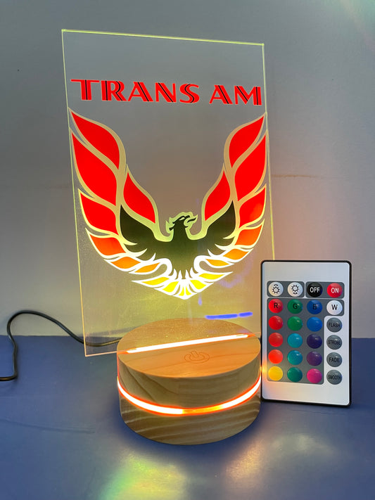 Red Trans Am Lamp Night Light Car Gift,Camaro firebird