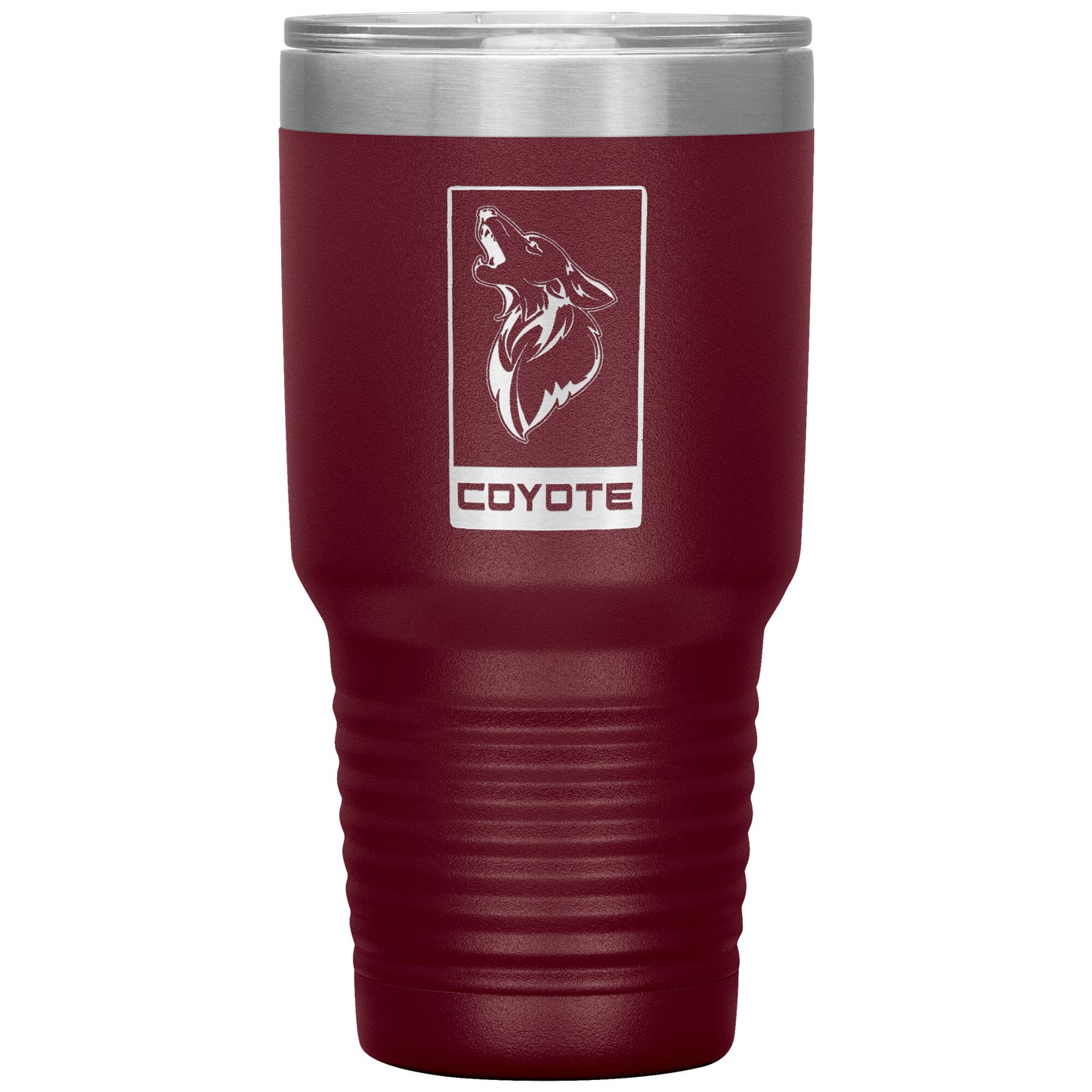 Laser Engraved Coyote Tumbler,30 oz, Dad Fathers Day Gift,Coffee Beer