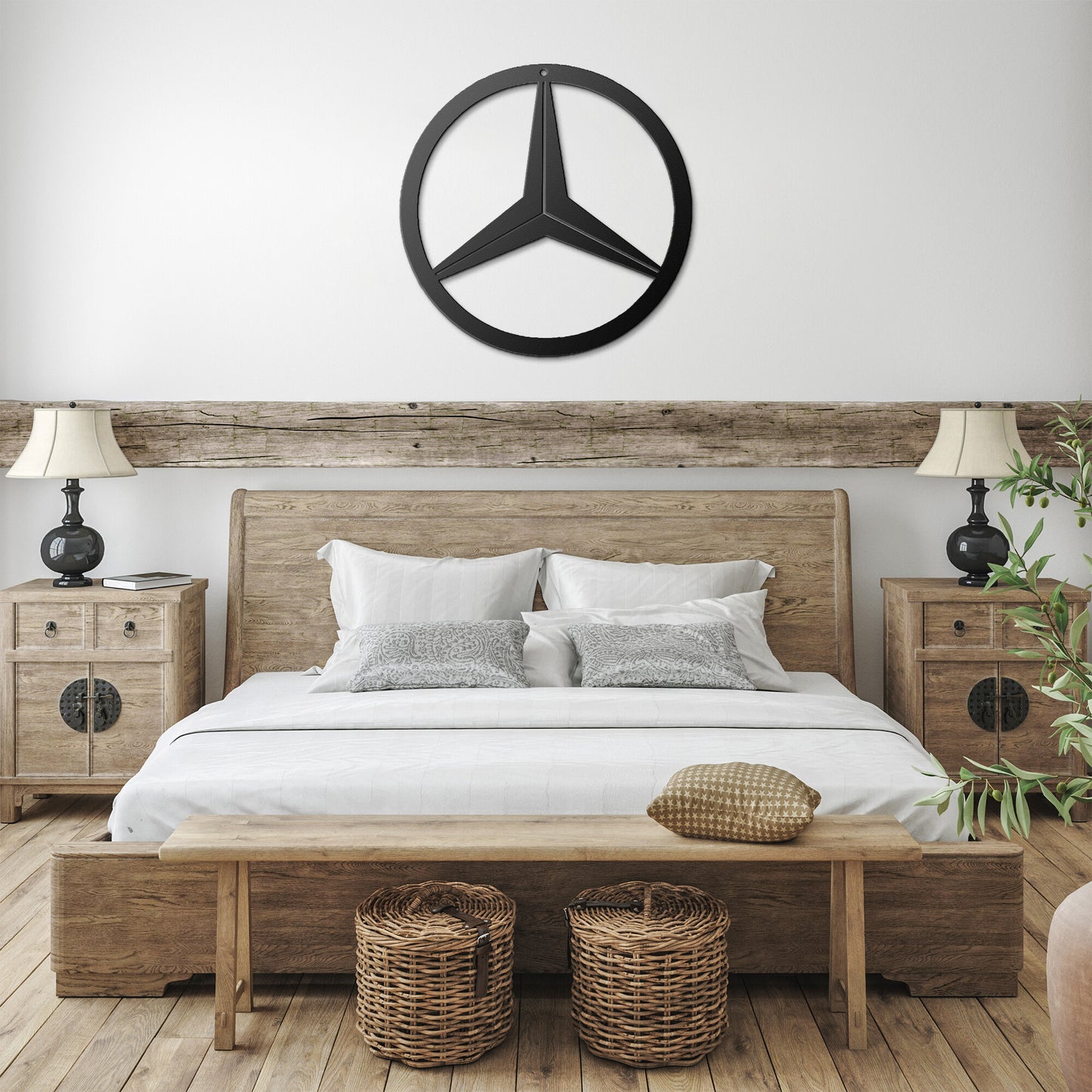 Mercedes Steel Metal Wall Art Sign & Gift Decor Classic Muscle Great Gift Mom Dad Garage