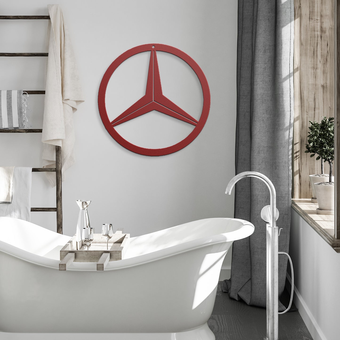 Mercedes Steel Metal Wall Art Sign & Gift Decor Classic Muscle Great Gift Mom Dad Garage