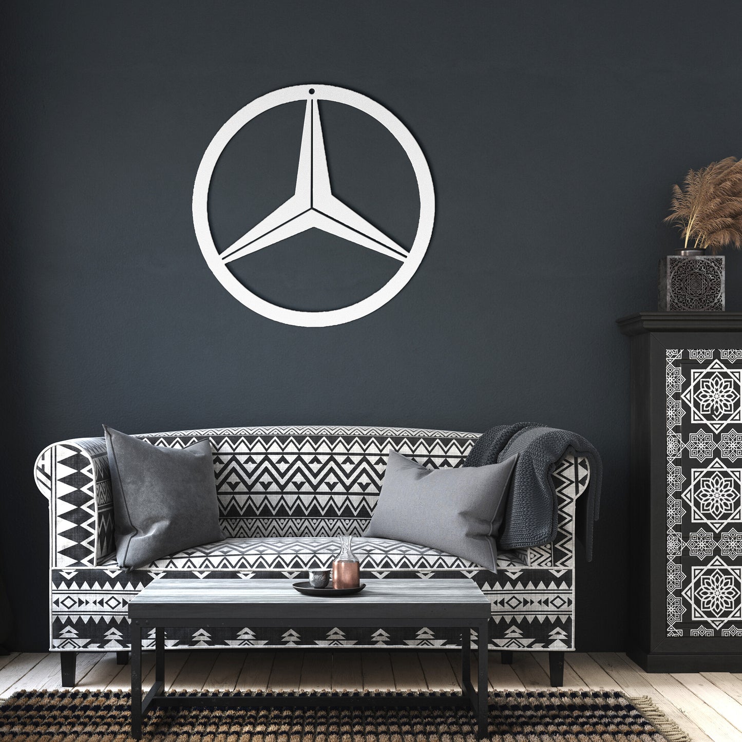 Mercedes Steel Metal Wall Art Sign & Gift Decor Classic Muscle Great Gift Mom Dad Garage