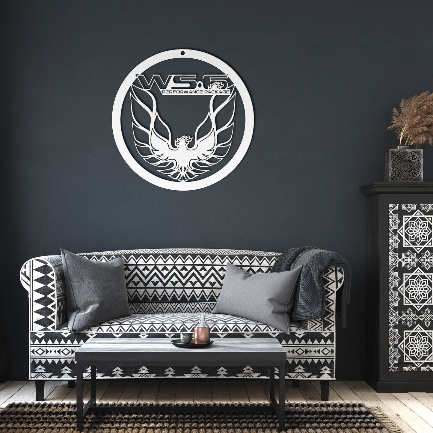 WS6 Firebird Trans Am Steel Metal Wall Art Sign & Gift Decor Classic Muscle