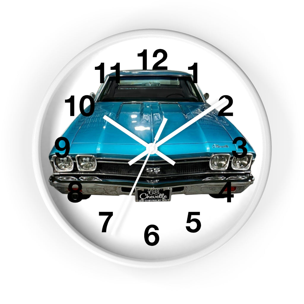 1968 Chevelle Wall clock Classic Muscle Car Guy Gift,lover,Camaro,GTO,firebird,nova,corvette,hot rod,Chevrolet,chevy