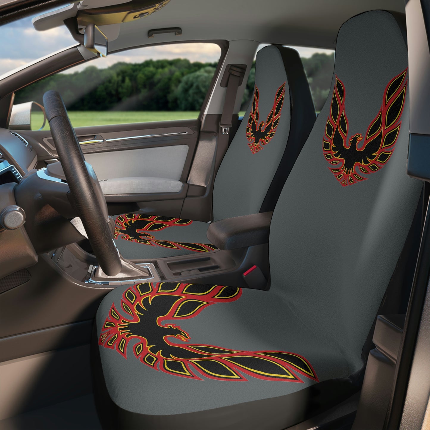 Dark Grey Firebird Trans Am Classic Muscle Car Guy Gift,lover,Camaro,hot rod SEAT Covers