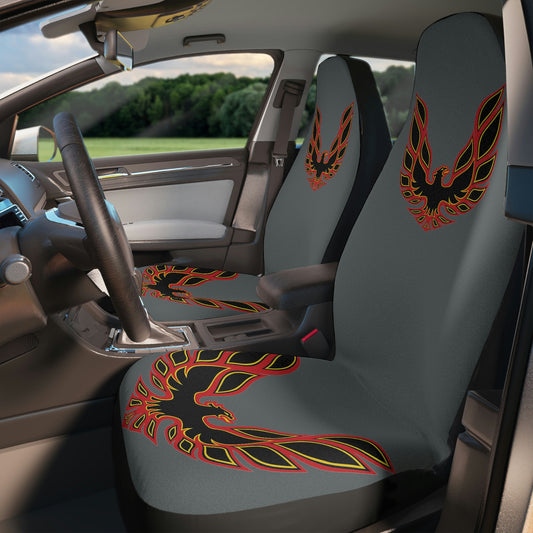 Dark Grey Firebird Trans Am Classic Muscle Car Guy Gift,lover,Camaro,hot rod SEAT Covers