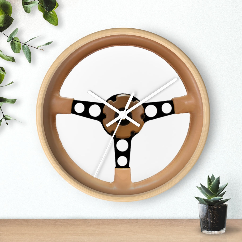 Tan Pontiac Firebird Trans Am Wall clock Gift Decor Classic Muscle Steering Wheel