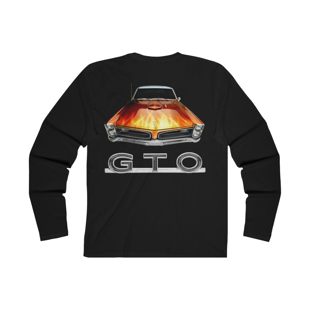 Flames 1966 Pontiac GTO Hoodie Classic Muscle Car Guy Gift