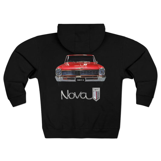 Red 1966 Chevy II Nova Classic Muscle Car Guy Gift,lover,Camaro,GTO,firebird,mustang,nova,corvette,charger,hot rod,Chevrolet Hoodie