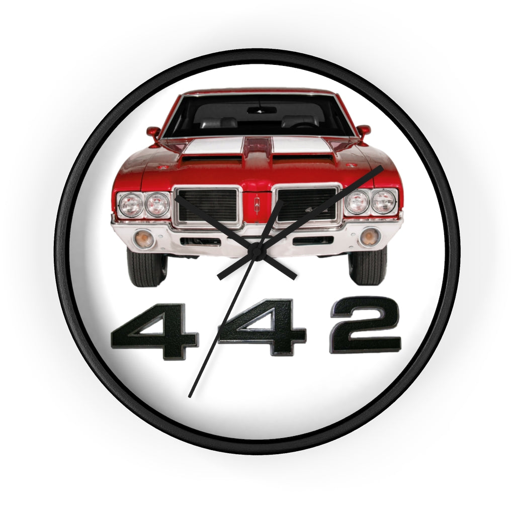 Red 1971 Oldsmobile 442 Wall clock Gift Decor Classic Muscle