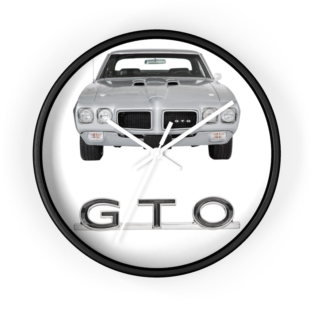 Silver GTO 1970 Wall clock Gift Decor Classic Muscle