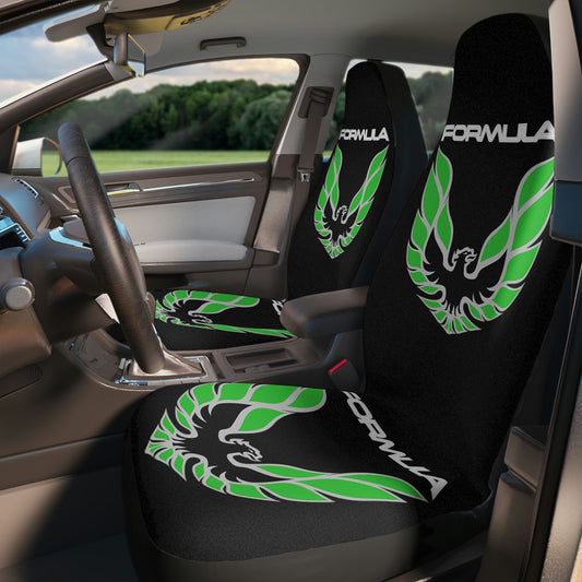 Firebird Formula Trans Am WS6 Classic Muscle Car Guy Gift,lover,Camaro,hot rod SEAT Covers black Green