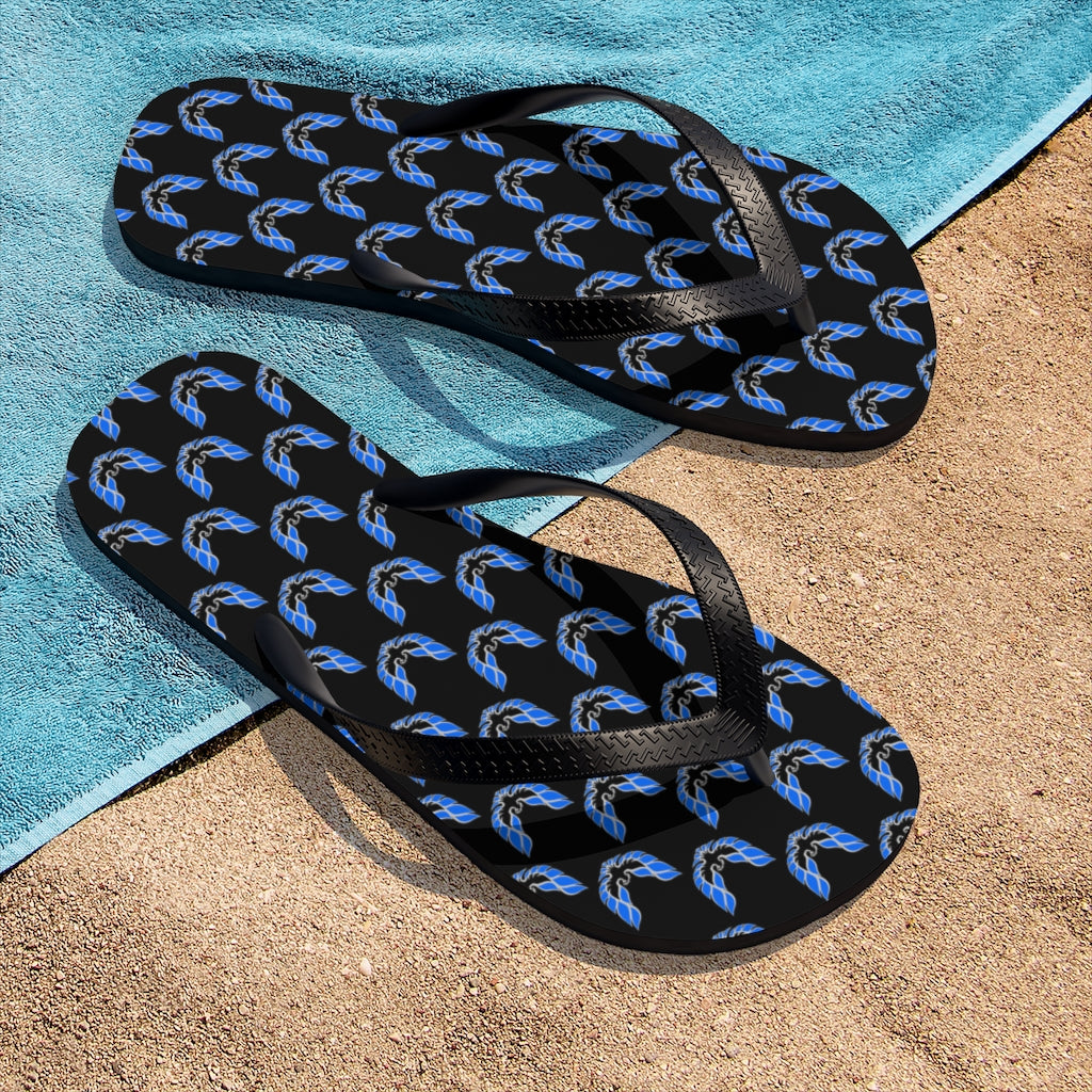 Pontiac Firebird Trans Am Formula Smokey Unisex Flip-Flops blue