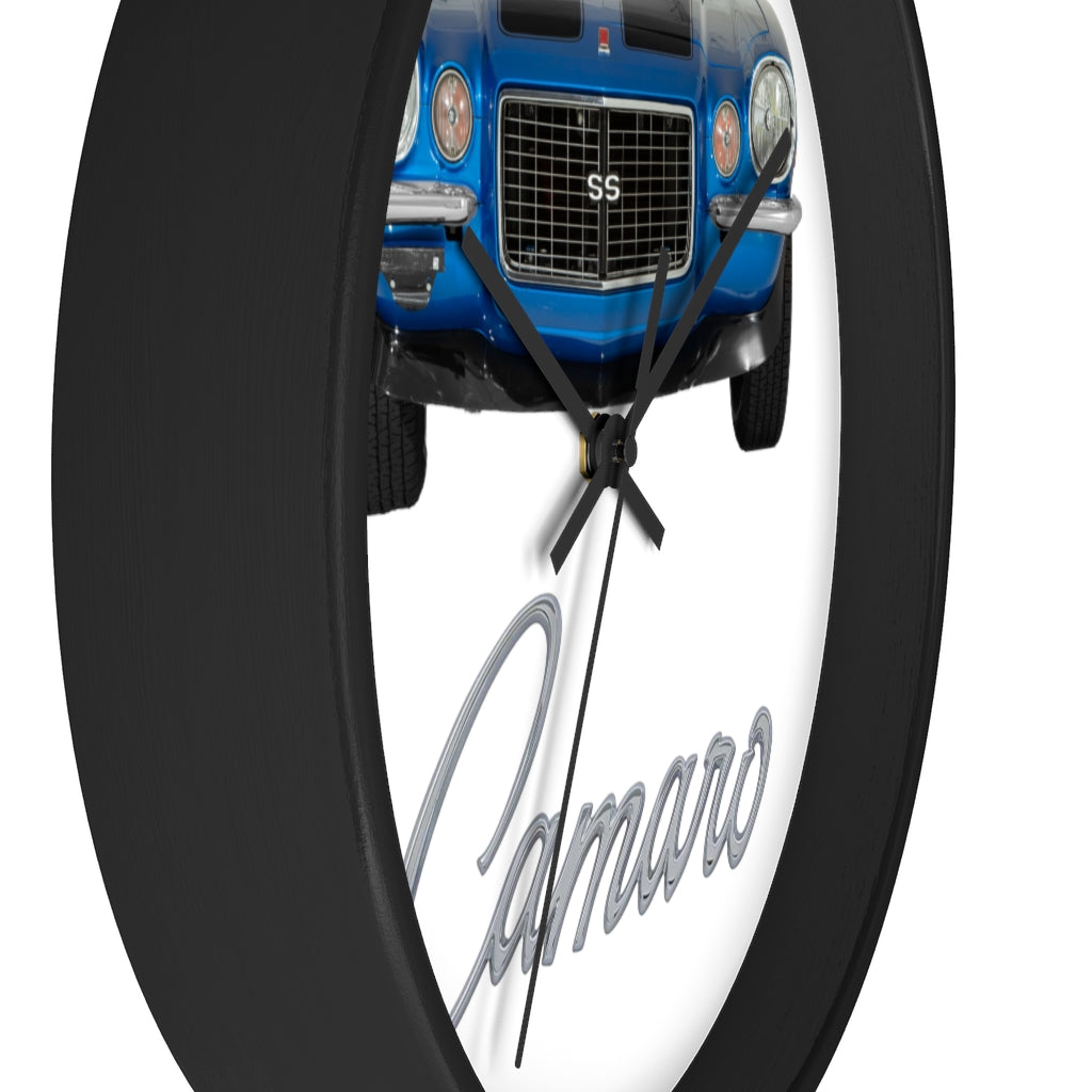 Blue 1971 Camaro Wall clock Gift Decor Classic Muscle