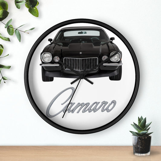 Black 1970 Camaro Wall clock Gift Decor Classic Muscle