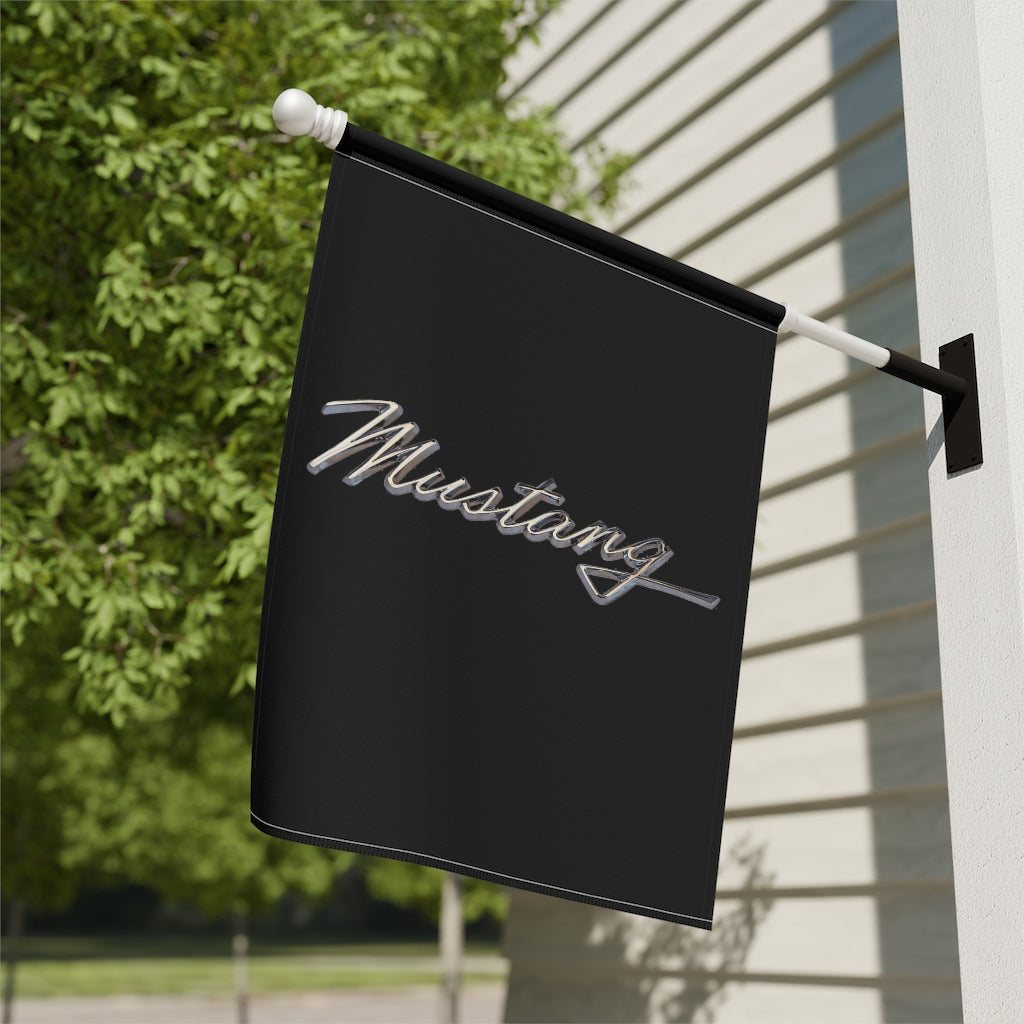 Ford Mustang Garden & House Banner beige black