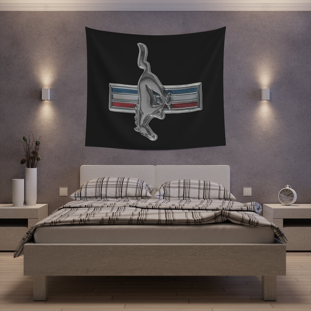 Printed Wall Tapestry Mustang Car Guy Gift,nova,corvette,charger,classic,hot Rod