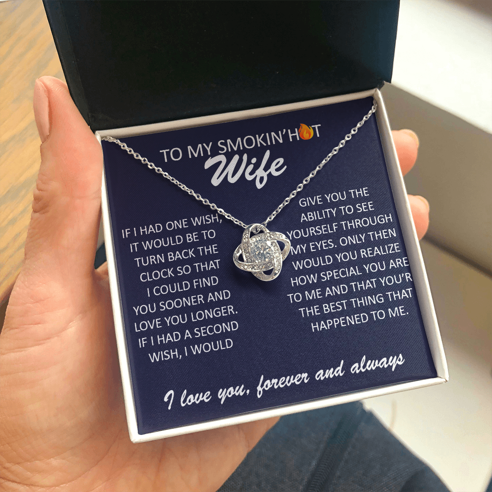 Smokin Hot Wife Deep Blue Necklace and Pendant 14k white gold over stainless steel and cubic zirconia
