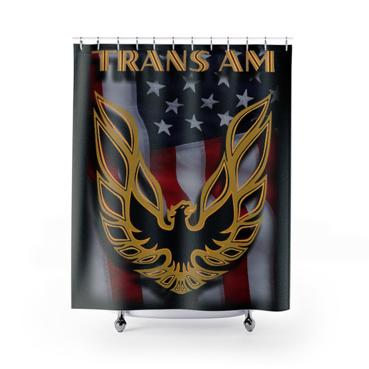 Pontiac Firebird Trans Am Shower Curtains Gift Decor Classic Muscle