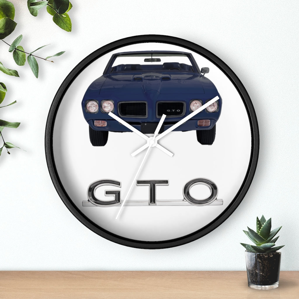 Navy GTO 1970 Wall clock Gift Decor Classic Muscle